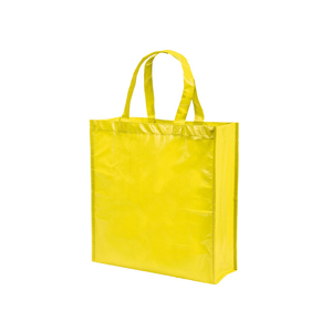 Shopper in tessuto non tessuto laminato cm 38x40x12 DIVIA MKT4422 - Giallo