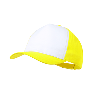Cappellino baseball personalizzato per sublimazione 5 pannelli SODEL MKT4479 - Giallo