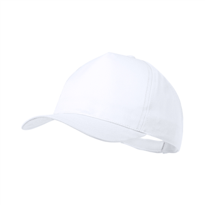 Cappellino baseball personalizzato per sublimazione 5 pannelli SODEL MKT4479 - Bianco