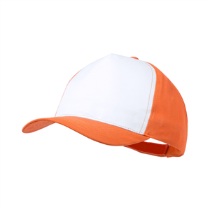 Cappellino baseball personalizzato per sublimazione 5 pannelli SODEL MKT4479 - Arancio