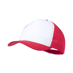Cappellino baseball personalizzato per sublimazione 5 pannelli SODEL MKT4479 - Rosso