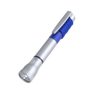 Penna multifunzione con luce MUSTAP MKT4524 - Grigio - Blu