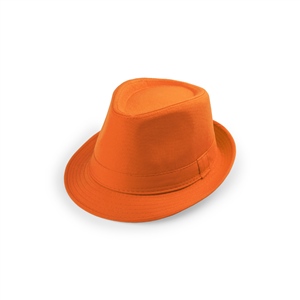 Cappello di paglia per feste in cotone-poliestere LIKOS MKT4557 - Arancio