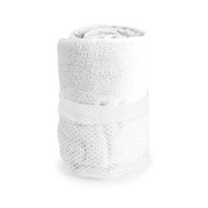 Asciugamani sport in spugna di microfibra 50x100 cm GYMNASIO MKT4567 - Bianco