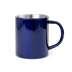 Tazza personalizzata in acciaio inox 280 ml YOZAX MKT4656 - Blu