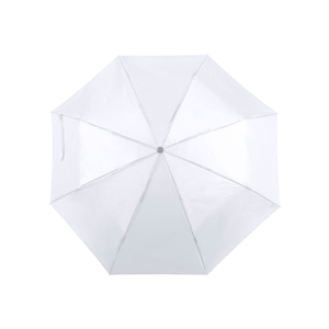 Ombrello pieghevole cm 96 con logo ZIANT MKT4673 - Bianco