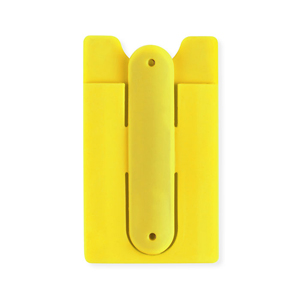 Custodia multiuso in silicone con adesivo BLIZZ MKT4679 - Giallo