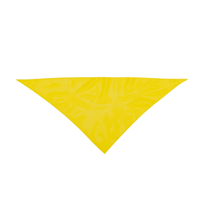 Bandana personalizzata triangolare personalizzata in poliestere KOZMA MKT4834 - Giallo