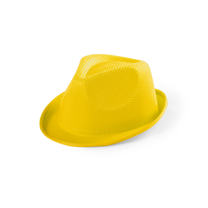 Cappello in paglia sintetica per feste da bambino TOLVEX MKT4838 - Giallo