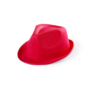 Cappello in paglia sintetica per feste da bambino TOLVEX MKT4838 - Rosso