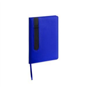 Quaderno personalizzabile con portapenna nella copertina in formato A5 MERTON MKT4865 - Blu