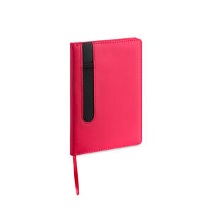 Quaderno personalizzabile con portapenna nella copertina in formato A5 MERTON MKT4865 - Rosso