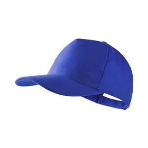 Cappellino baseball personalizzabile in cotone 5 pannelli BAYON MKT4901 - Blu