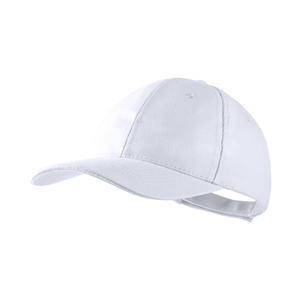 Cappello baseball personalizzato in cotone 6 pannelli RITTEL MKT4902 - Bianco