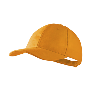 Cappello baseball personalizzato in cotone 6 pannelli RITTEL MKT4902 - Arancio