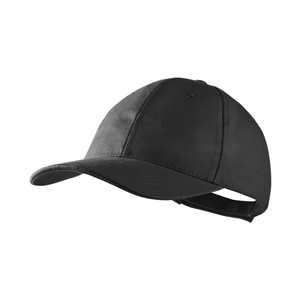 Cappello baseball personalizzato in cotone 6 pannelli RITTEL MKT4902 - Nero