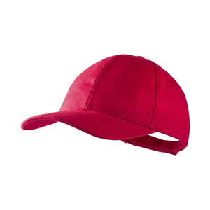 Cappello baseball personalizzato in cotone 6 pannelli RITTEL MKT4902 - Rosso