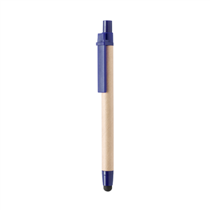 Penna in cartone riciclato con touch THAN MKT4903 - Blu