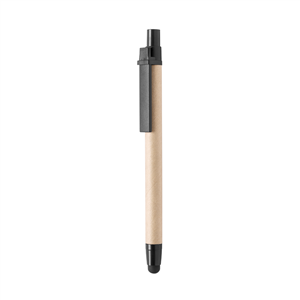 Penna in cartone riciclato con touch THAN MKT4903 - Nero