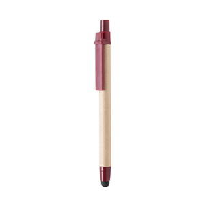 Penna in cartone riciclato con touch THAN MKT4903 - Rosso