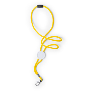 Laccio da collo lanyard PERUX MKT5047 - Giallo