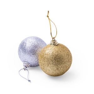 Set 6 decorazioni natalizie YENKIT MKT5107 - Oro - Silver