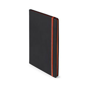 Taccuino personalizzato con elastico e copertina in poliuretano in formato A5 DAYMUS MKT5124 - Arancio