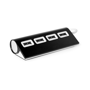 HUB USB in alluminio WEEPER MKT5201 - Nero