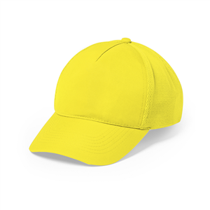 Cappellino baseball personalizzabile in microfibra 5 pannelli KARIF MKT5227 - Giallo