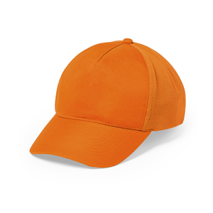 Cappellino baseball personalizzabile in microfibra 5 pannelli KARIF MKT5227 - Arancio
