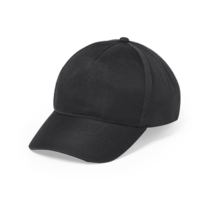 Cappellino baseball personalizzabile in microfibra 5 pannelli KARIF MKT5227 - Nero