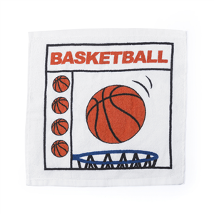Asciugamano mini con fantasie sport in cotone SPICA MKT5292 - Basket