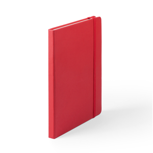 Quaderno personalizzato con elastico e copertina in poliuretano in formato A5 CILUXLIN MKT5300 - Rosso