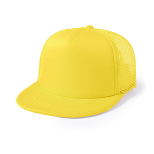 Cappellino snapback in poliestere YOBS MKT5360 - Giallo