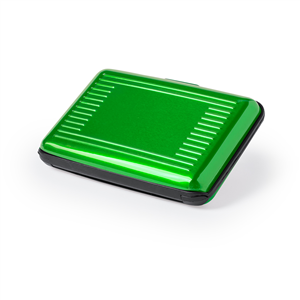Porta carte di credito RFID in alluminio RAINOL MKT5371 - Verde