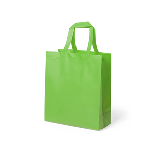 Shopper in tnt laminato cm 30x34x12 KUSTAL MKT5375 - Verde