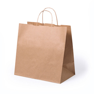 Borsa in carta avana 80gr personalizzata cm 30x29x18 TAKE AWAY MKT5482 - Neutro