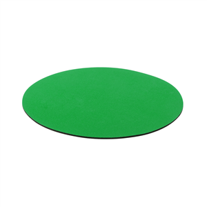 Tappetino mouse personalizzato rotondo in poliestere ROLAND MKT5520 - Verde