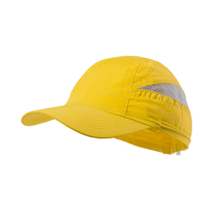 Cappellino running in microfibra LAIMBUR MKT5565 - Giallo