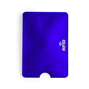 Porta carte di credito RFID in alluminio BECAM MKT5637 - Blu