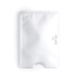Porta carte di credito RFID in alluminio BECAM MKT5637 - Bianco
