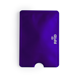 Porta carte di credito RFID in alluminio BECAM MKT5637 - Porpora