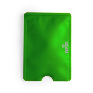 Porta carte di credito RFID in alluminio BECAM MKT5637 - Verde