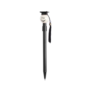 Penna personalizzata con smile laureato GRADOX MKT5735 - Nero