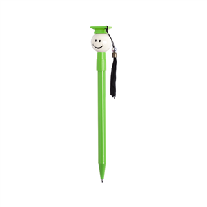 Penna personalizzata con smile laureato GRADOX MKT5735 - Verde