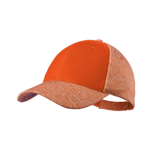 Cappellino baseball personalizzato fashion in poliestere 6 pannelli BAYET MKT5799 - Arancio