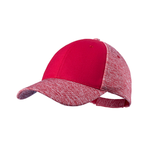 Cappellino baseball personalizzato fashion in poliestere 6 pannelli BAYET MKT5799 - Rosso