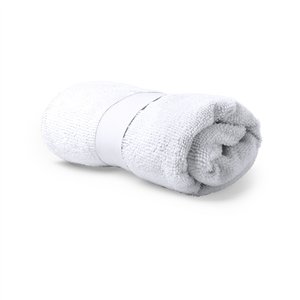 Asciugamano sport in spugna di microfibra 40x90 cm KEFAN MKT5920 - Bianco