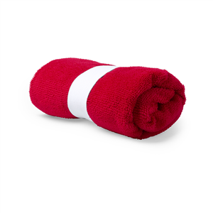 Asciugamano sport in spugna di microfibra 40x90 cm KEFAN MKT5920 - Rosso