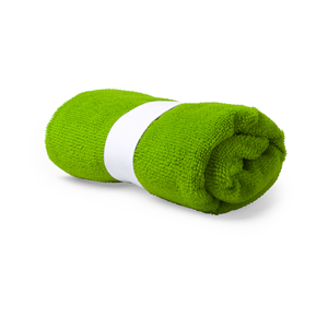 Asciugamano sport in spugna di microfibra 40x90 cm KEFAN MKT5920 - Verde